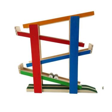Imagem de Rampa com 2 Carrinhos Escorregador Divertido Brinquedo Colorido - Naná
