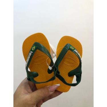 Imagem de Havaianas Baby Brasil Logo, Amarelo pop, 19