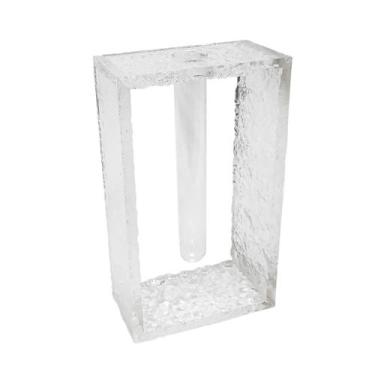 Imagem de Castiçal Decorativo Maior Cristal Incolor Fino Acabamento - LUXdécor