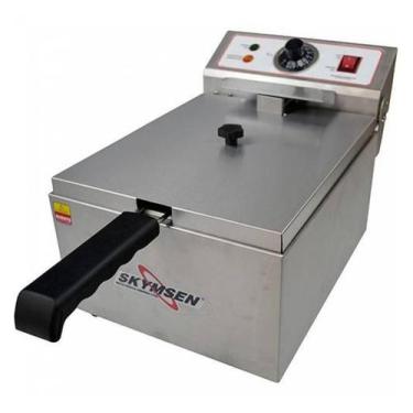 Imagem de Fritadeira Elétrica 1 Cuba 5 Litros Skymsen Inox Fe-10-N-127v, 110V