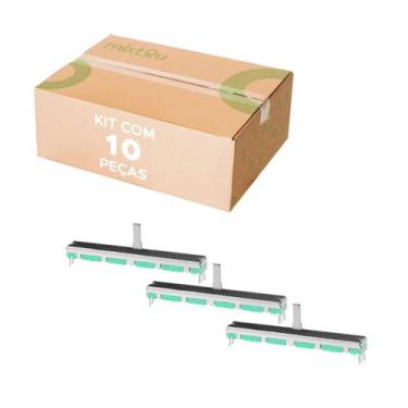 Imagem de 10x Potenciômetro Deslizante 20Ka Percurso 60mm Mesa de Som - CHIPSCE