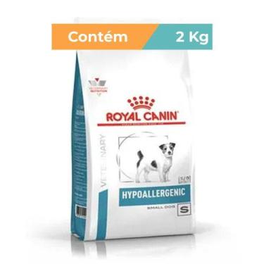 Imagem de Ração Royal Canin Veterinary Hypoallergenic Small Cães Adultos 2Kg