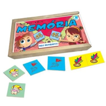 Imagem de Jogo da memória meus brinquedos em madeira - simque - 399, U