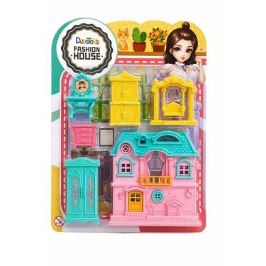 Imagem de Casinha Boneca Infantil Móveis Acessórios Brinquedo - Dute Toys