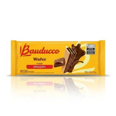 Imagem de Biscoito Wafer Bauducco Triplo Chocolate 140g Recheado Crocante