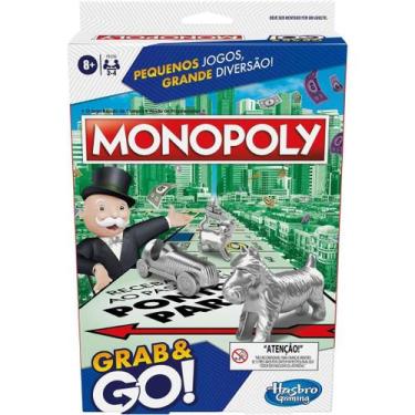 Imagem de Jogo Tabuleiro Monopoly Grab and Go Hasbro Original 1magnus