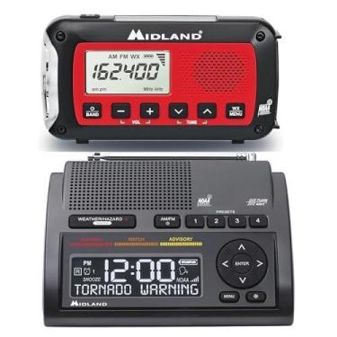 Imagem de Rádio Midland WR400 Alerta Meteorológico NOAA AM/FM com Alarme