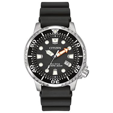 Imagem de Citizen Relógio Promaster Dive Eco-Drive, com 3 ponteiros, certificado ISO, ponteiros e marcadores luminosos, bisel rotativo, Preto/inoxidável, 44 mm, BN0150-28E - Eco-Drive Promaster Diver