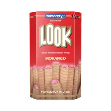Imagem de Kit C/ 10 Biscoito Stick Wafer Recheado Look 55g - Itamaraty, 10x Mora