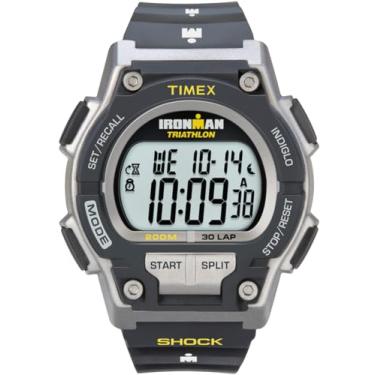 Imagem de Timex Relógio masculino Ironman Endure 30 Shock 42 mm, Preto/Amarelo, Timex Relógio Ironman Endure 30 Shock em tamanho real