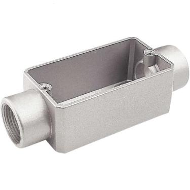 Imagem de Condulete fixo 1.1/2" tipo "C" - com tampa / rosca BSP / sem pintura -