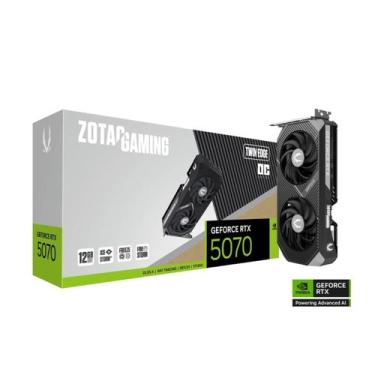 Imagem de Gpu zotac rtx 5070 12gb twin edge oc, gddr7, 192bits, 3x dp / 1x hdmi,