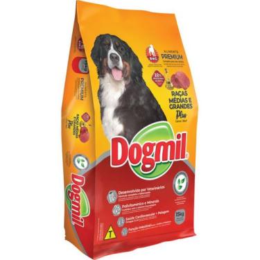 Imagem de Ração caes dogmil plus raças medias e grandes e gigantes premium 22% 1