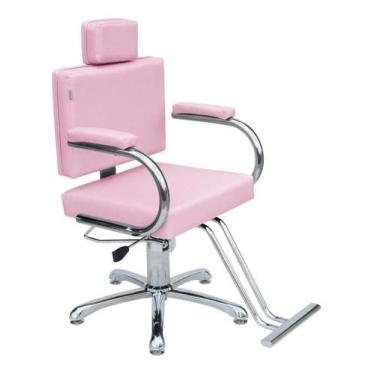 Imagem de Cadeira Poltrona Lotus Hidráulica Reclinável - Rosa Bebe Factor -  Mov