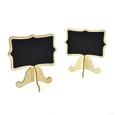 Imagem de Homeford Direct Suporte de mesa de quadro-negro com borda de suporte, 8,9 cm, 2 peças