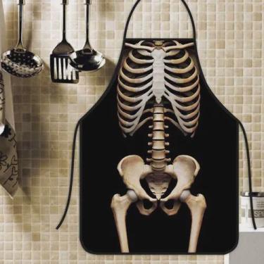 Imagem de Avental Divertido Personalizado Esqueleto