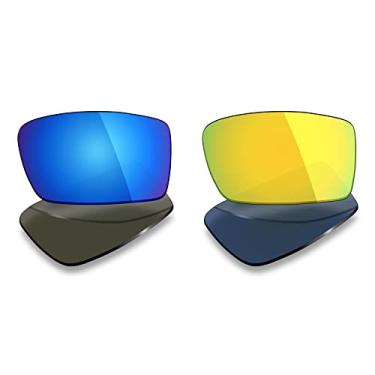 Imagem de 2 pares de lentes polarizadas de substituição da Mryok para óculos de sol Oakley Gascan – Opções