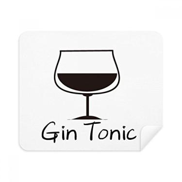 Imagem de Contorno de pano de limpeza Gin Tonic limpador de tela 2 peças tecido de camurça