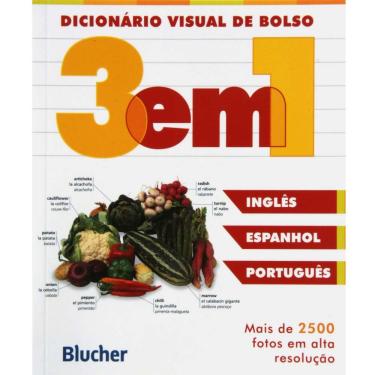 Imagem de Dicionário Visual de Bolso: 3 em 1 - Inglês/Espanhol/Português - Dorling Kindersley Limited 