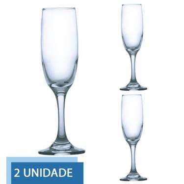 Imagem de Conjunto 2 Taças de Vidro 177ml RIOJA CHAMPAGNE Cristal Luxo