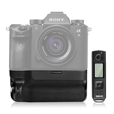 Imagem de Aderência de bateria Meike MK A9 Pro/A7III como VGC3EM Compatível com controle remoto de 2,4 GHz Função de disparo vertical para câmera digital Sony A9 A7R III A7III