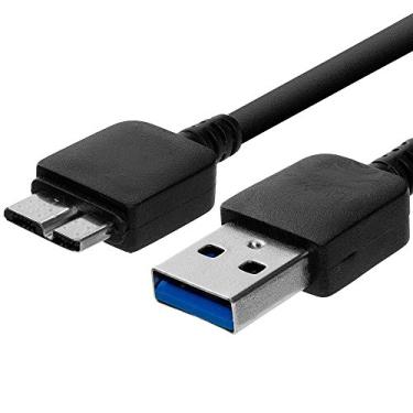 Imagem de NiceTQ Cabo de carregamento de energia de sincronização de dados USB 3.0 para scanner de mesa compacto sem fio Brother ADS-1250W ADS-1700W