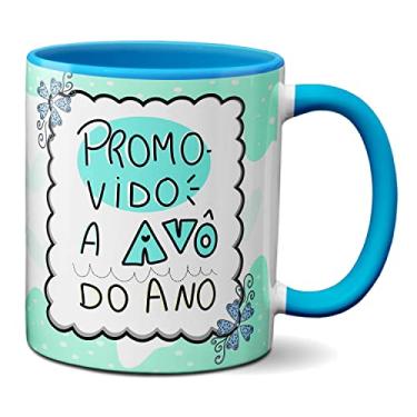 Imagem de Caneca Dos Avôs Presente Revelação Promovida A Vovô Do Ano (Azul)