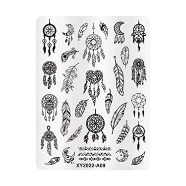 Imagem de Modelo De Transferência De Impressão De Estampagem De Unhas Art Ferramenta De Carimbo De Carimbo De Unha Padrão Para Manicure Home Home Halloween Natal