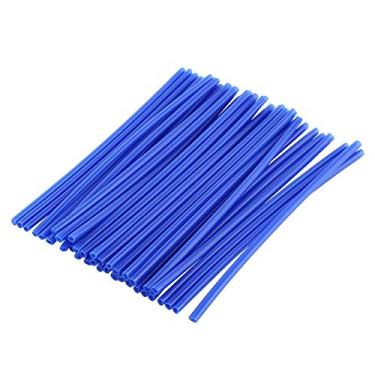 Imagem de Capas de raios de motocicleta Senyar, protetor de raios de roda de 36 peças capas de capas de proteção de motocross off road guard kit (azul)