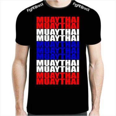 Imagem de Camisa Camiseta Muay Thai - Tailândia - Fb-2042 - Preta - Fight Brasil