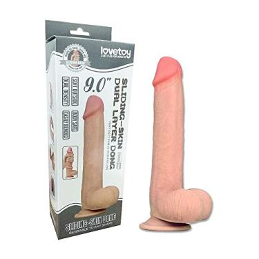 Imagem de Protese Realistica Cyberskin Dildo Pinto Silicone Masturbadora 23cm