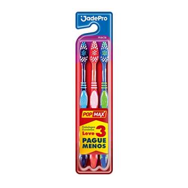 Imagem de Escovaova Dental Jadepro Popmax Macia C/3
