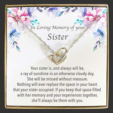 Imagem de In Memory of Your Sister - Colar Memorial Sister, Presente de Lembrança para Perda, Presente de Luto