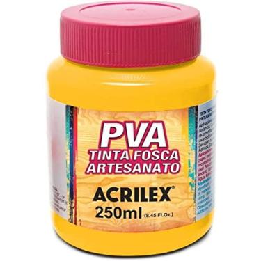 Imagem de Tinta PVA Fosca para Artesanato Acrilex 250 ml Amarelo Ouro - 505