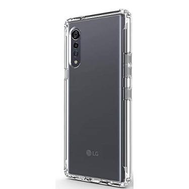 Imagem de Capa de telefone de cristal para LG Velvet 5G / LG G9, capa de silicone transparente à prova de choque para telefone LG Velvet
