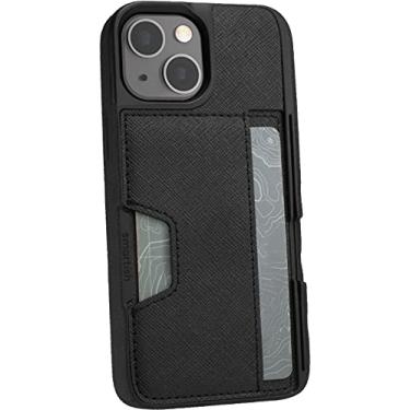 Imagem de Smartish Capa carteira para iPhone 13 Mini - Wallet Slayer Vol. 2 [Slim + Protective] Suporte para cartão de crédito com suporte - Black Tie Affair
