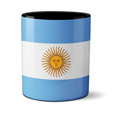 Imagem de Caneca Bandeira Argentina Copa do Mundo Futebol Países (Preta)