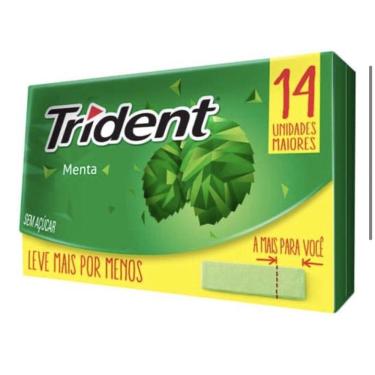 Imagem de Chiclete Trident 14s Menta 25,2g