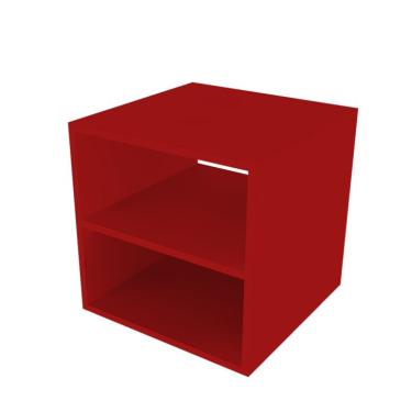 Imagem de Nicho Quadrado com Prateleira Cubo II Vermelho