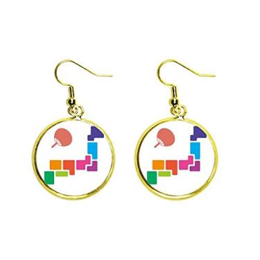 Imagem de Brinco feminino Pufan Japan Tokyo Games Show Ear Pendente Golden Drop Jewelry