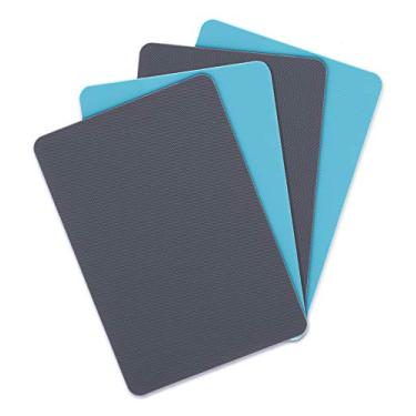 Imagem de Dexas Tapete de tábua de corte resistente, tábuas de corte flexíveis para cozinha, conjunto de 8, tapete de corte de placa de plástico antiderrapante, 20 x 28 cm, conjunto de utensílios de cozinha