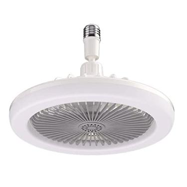 Imagem de teto sem pás | teto silencioso baixo perfil com luzes e controle remoto | Ventiladores teto com luzes LED reguláveis em 3 cores para quarto sala estar