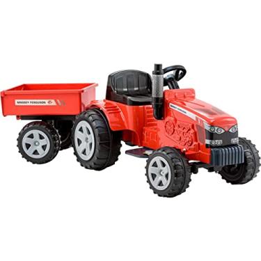Imagem de Trator Massey Ferguson, Biemme, Elétrico, 6V, Com Caçamba