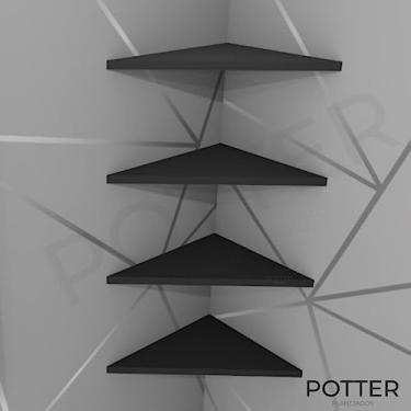 Imagem de Kit 4 Prateleiras de Parede conto com suporte invisivel Decoração Organização