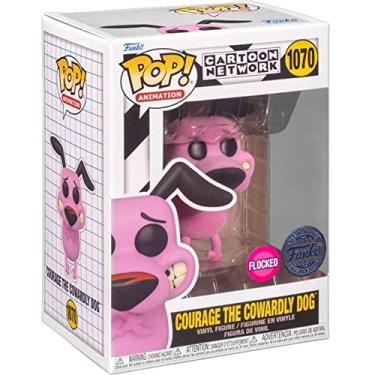 Imagem de FUNKO POP ANIMATION CARTOON NETWORK 1070 COURAGE THE COWARDLY DOG FLOCADO CAO CORAGEM GEMINI COLLECTIBLES