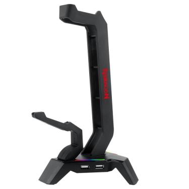 Imagem de Suporte Headset Redragon Scepter Elite RGB Preto - HA311