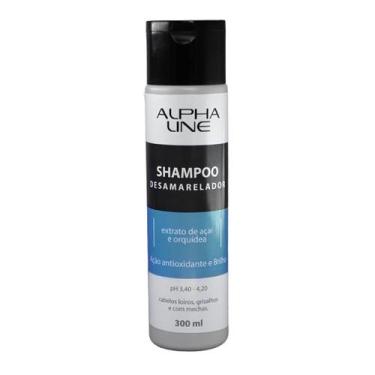 Imagem de Shampoo Desamarelador Loiros E Grisalhos 300ml - Alpha Line