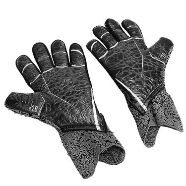 Imagem de Luvas de Goleiro, Luvas de Futebol, Aderência Forte, Absorção de Choque, Proteção Extra para Os Dedos, Confortáveis ​​para Adultos (#8 18,4MM)