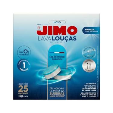 Imagem de JIMO Lava Louça Multicamadas Detergente Concentrado para Máquinas de Lavar Louças Desengordurante Mais Brilho e Proteção às Louças 25 pastilhas