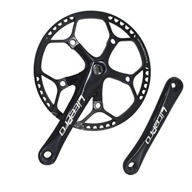 Imagem de F Fityle – Pedaleira de liga de alumínio, anel estreito de 130 BCD 45T 47T 53T 56T 58T 58T para velocidade 3/6/7/8 – 53T